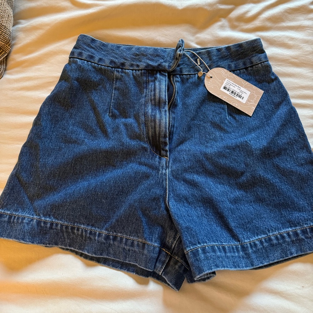 Meshki Denim Blue Women's Shorts
